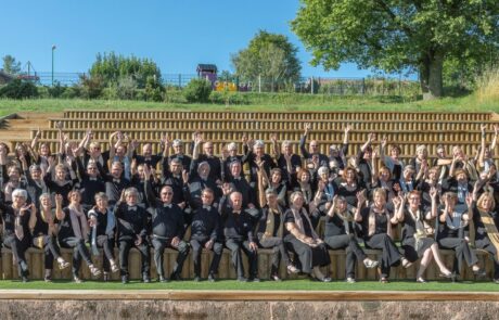 Choeur Cerebellia Participants de chœurs lors d’un festival en France.