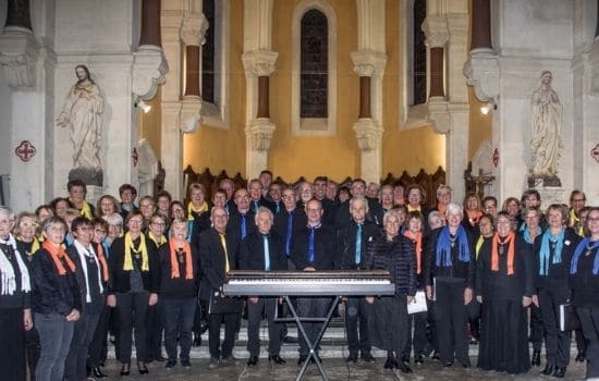 Groupe de choristes lors d’un festival international.